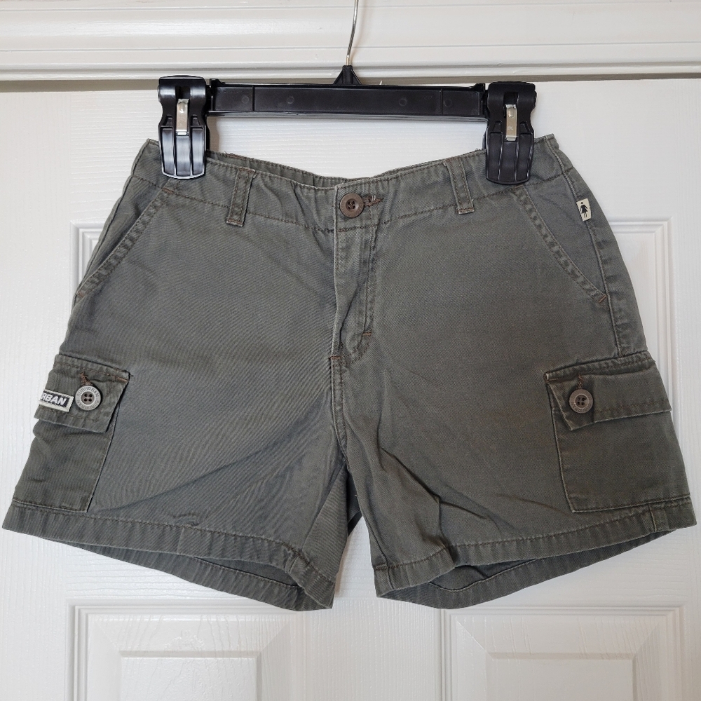 Women's Suburban Cargo Shorts Army Green Size 3